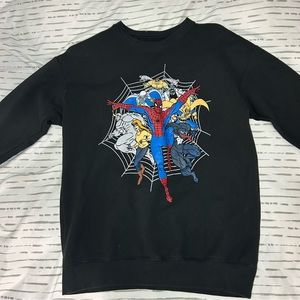 Marvel Spider-Man Retro Group Portrait Crewneck -